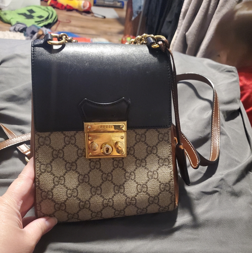 Gucci Supreme Padlock Mini Backpack - image 1